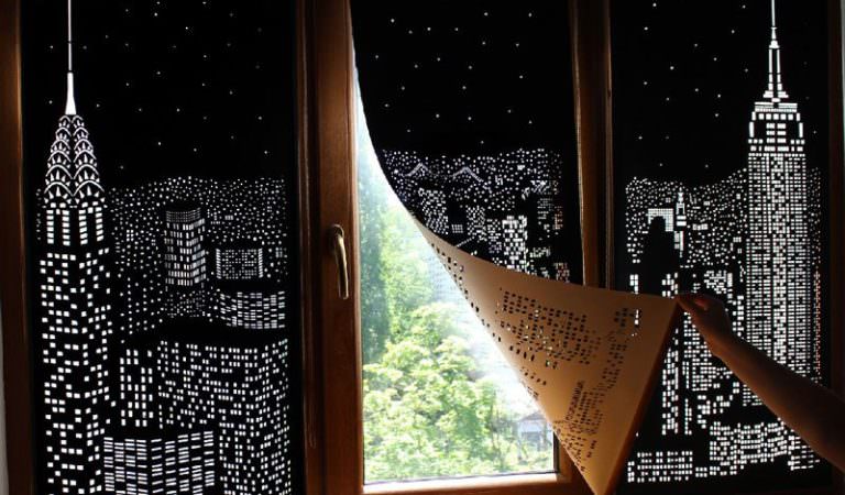 The Perfectly Curated Blinds Show Major Cityscapes at Night