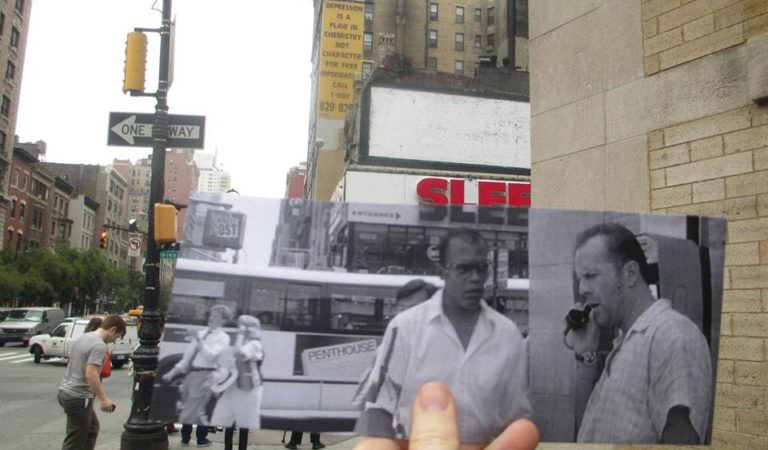 Old Movie Backgrounds Compared With Present Day Modern Locations