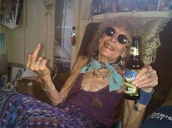 Drunken Funny Old People Picture