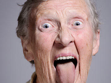 Old Man With Tongue Out Funny Picture