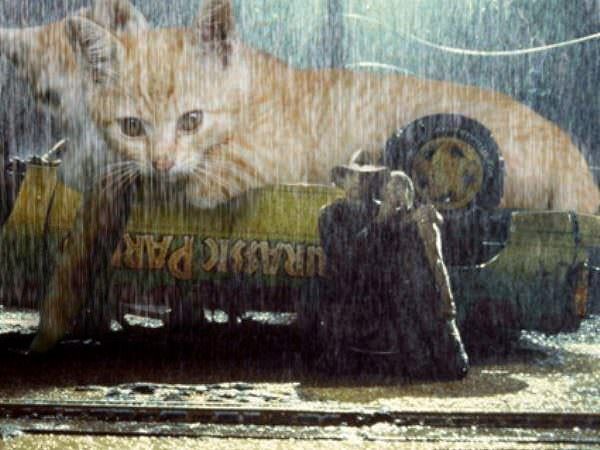 Someone Replaced Jurassic Park’s Dinosaurs With Cats And It is Really A Purassic Park