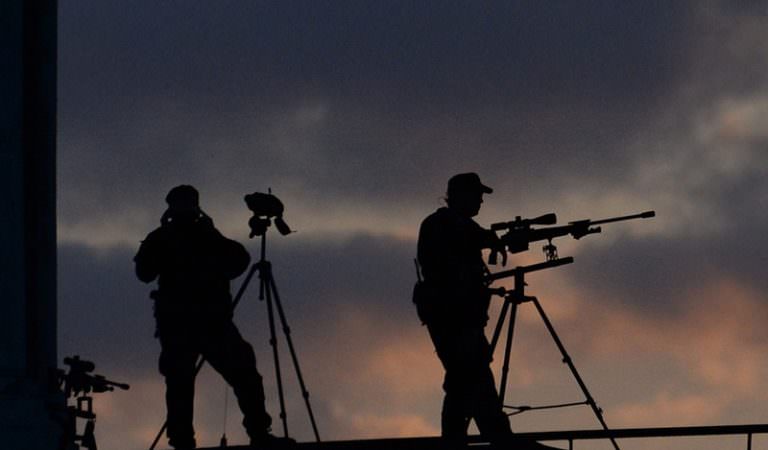 Real Snipers on Duty Watchover Very Carefully