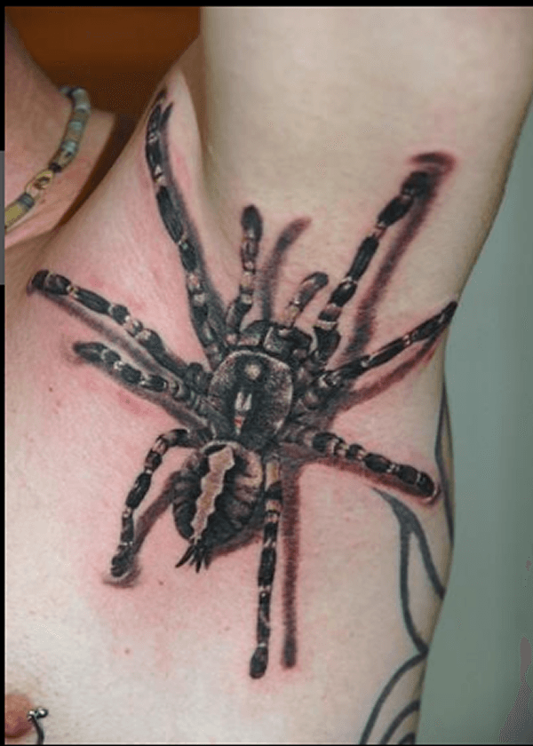 spider tattoo 3d