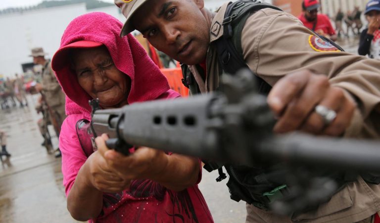 Venezuelan Army & Civil Defense Militias Training & Exercises After Trump Threat
