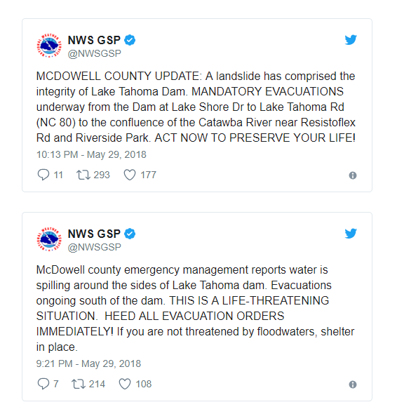 mcdowell county ladslide update