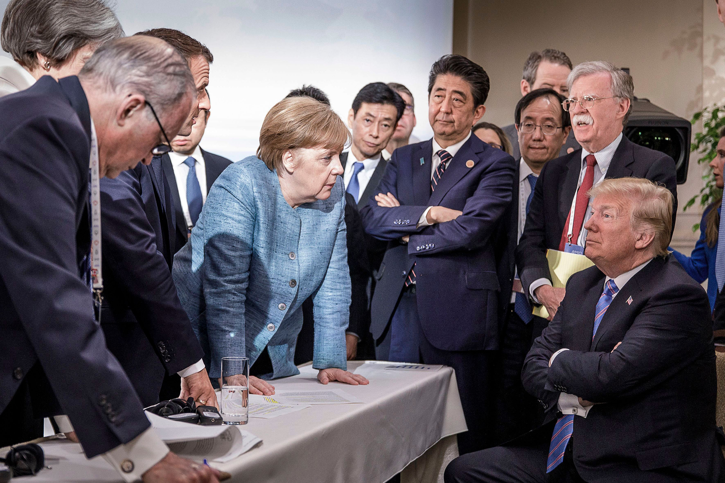 donald trump angela merkel g7 summit